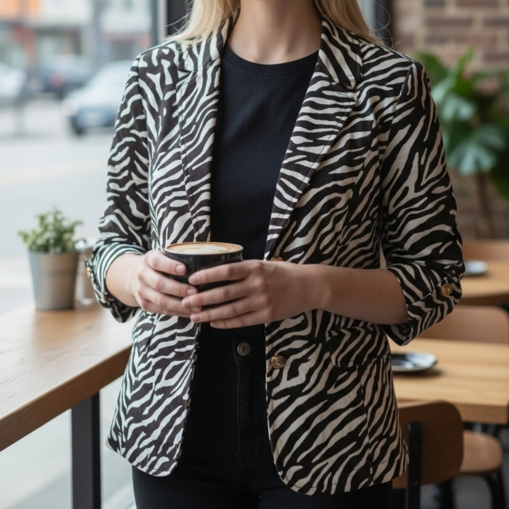 Charter Club Giraffe Print Jacket